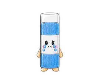 動く！スティックのりのぷっくり日常のスタンプ4（動きの見本）