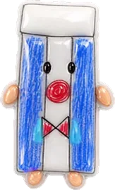 動く！青白の四角さんのぷっくり日常のスタンプ3（動きの見本）