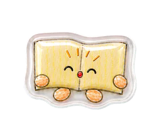 動く！黄色いノートのぷっくり日常のスタンプ2（動きの見本）