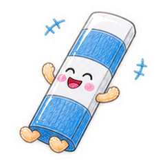 動く！スティックのりのぷっくり日常のメイン画像